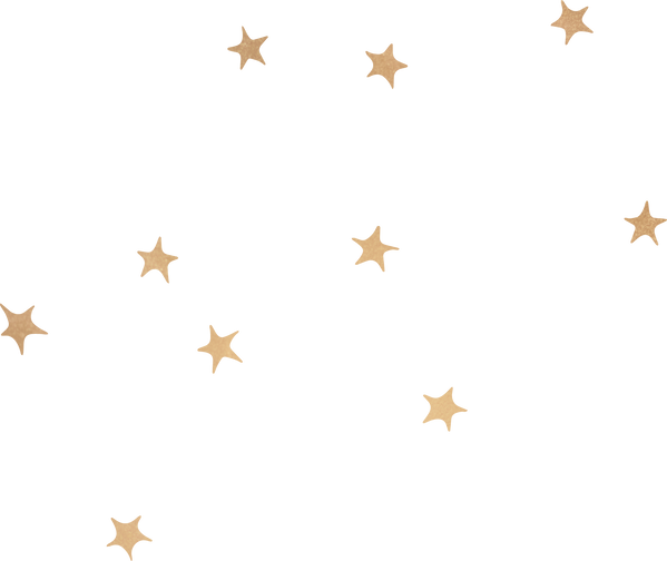 Hand Drawn Gold Stars